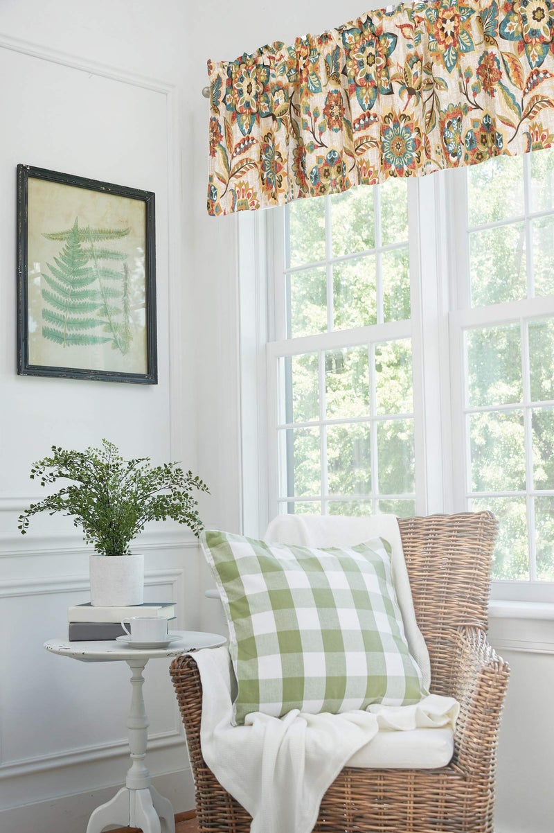 C&F Home Fiona Jacobean 100% Cotton Single Window Valance Curtain 16" x 72" Botanical Natural Floral Theme Home Kitchen Living Room Dining Dinner Bedroom Bathroom All Seasons Summer Fall Autumn - Image 4